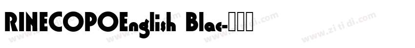 RINECOPOEnglish Blac字体转换